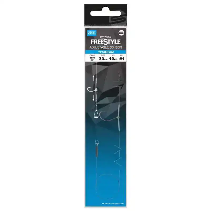 FreeStyle Titanium Adjustable DS Rig - Haken: 1 - 30 cm
