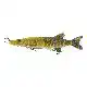 3D Line Thru Pike - 25 cm - 105 Gramm - 2Tone Pike