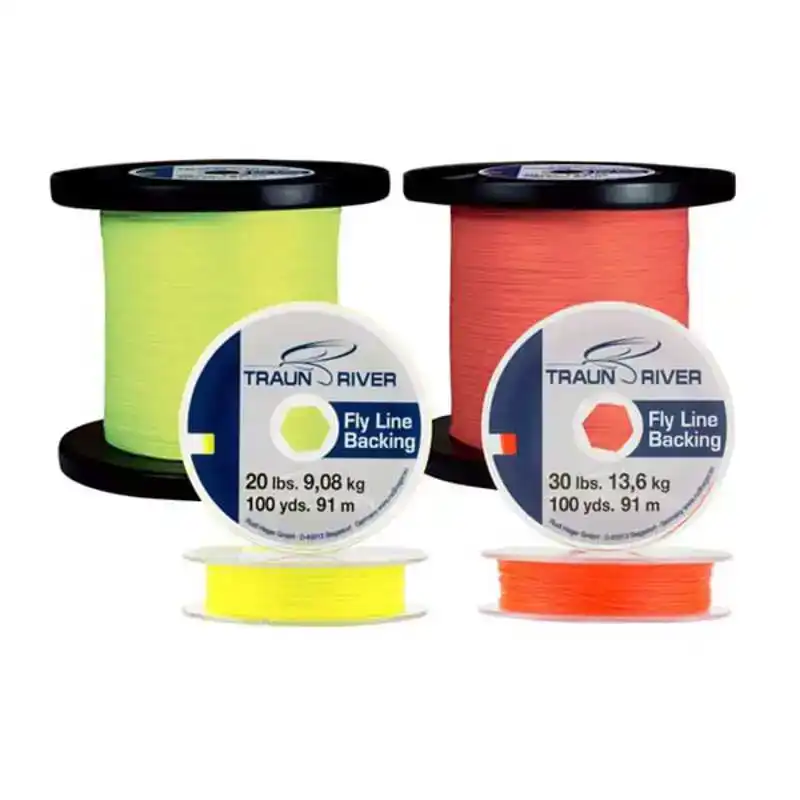 Fly Line Backing - 20 lb - Fluo Orange
