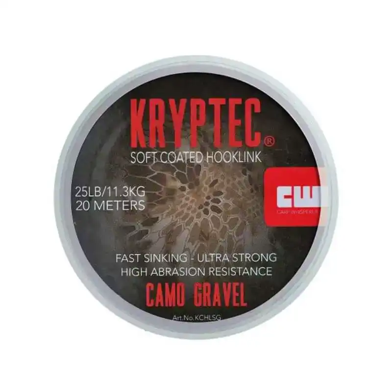Kryptec Soft Coated Hooklink - 25 lb - Gravel