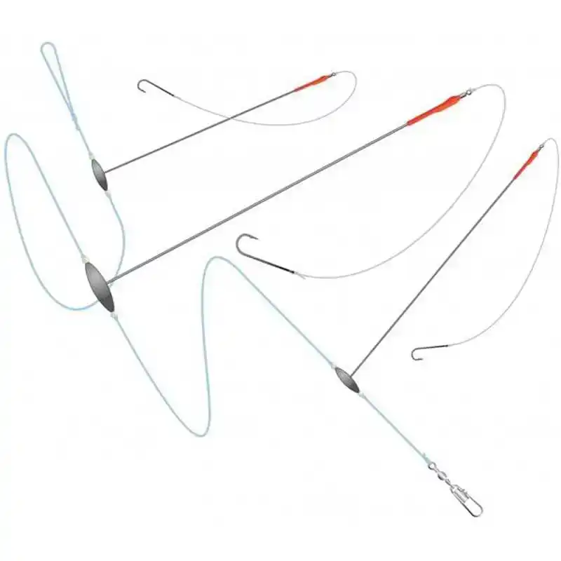 Plattfisch-Vorfach mit Blei - Haken: 2 - 15 cm - 7 Gramm