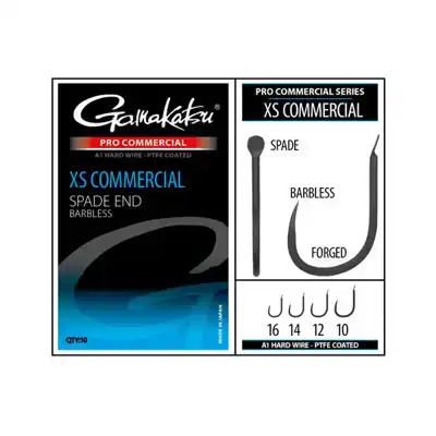 Pro Commercial XS Commercial Spade A1 Hooks - Barbless