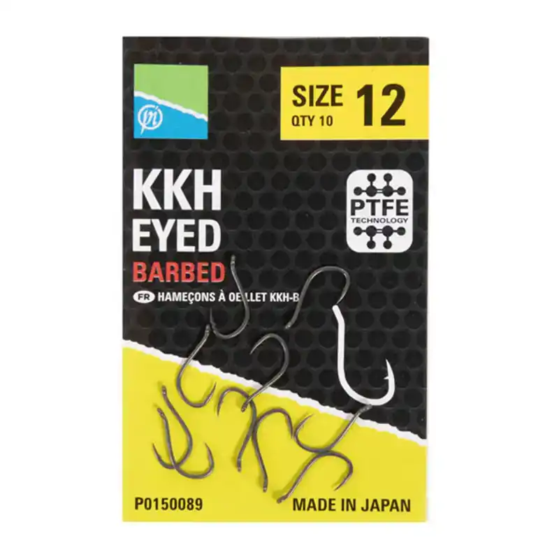 KKH Eyed Barbed Hook - Haken: 10