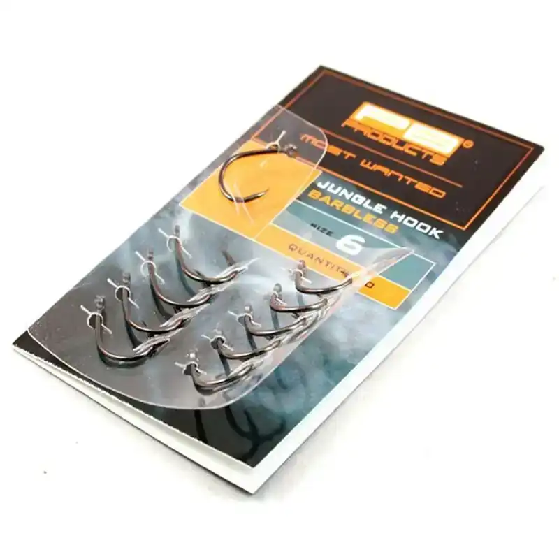 Barbless Jungle Hook - Größe: 4