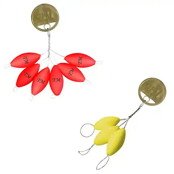 Trout Master Pilot Floats - White - 16 x 32 mm