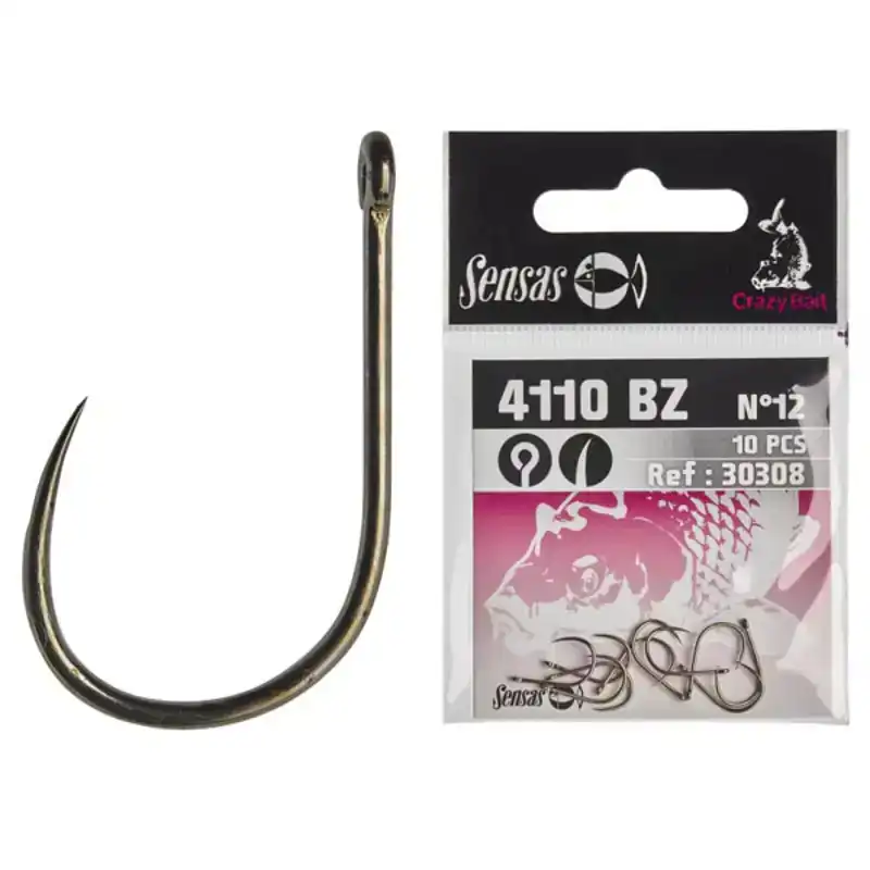 Crazy Bait Barbless Eyed 4110 Hooks - Größe: 12