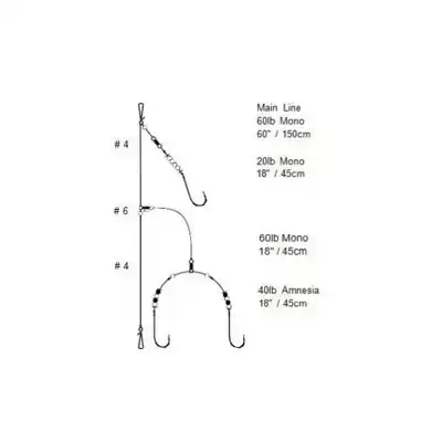 Flatfish Rig - Haken: 2