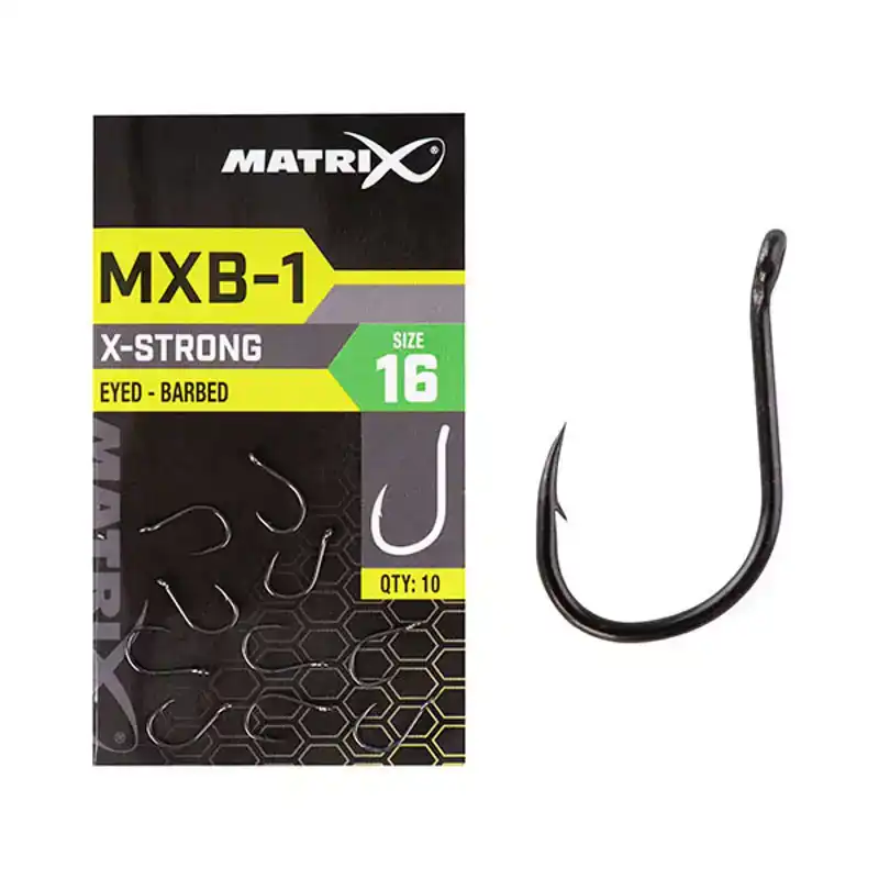 MXB-1  Eyed - Barbed - Größe: 18