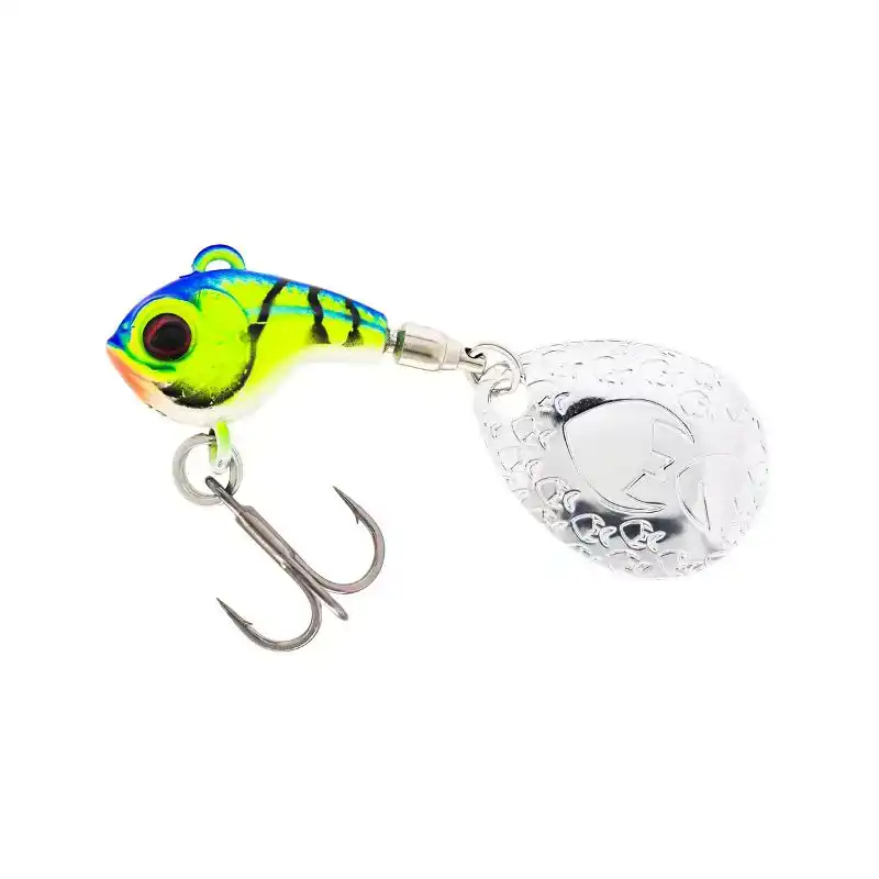 Dropbite Tungsten Spin Tail Jig - 7 Gramm - Chart Blue Craw