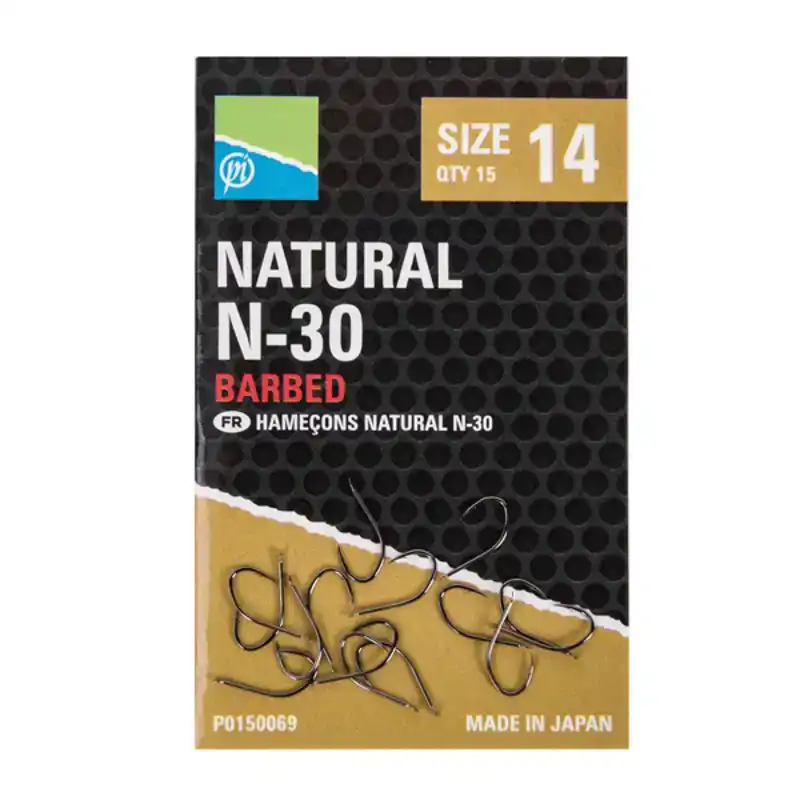 Natural N-30 Barbed - Größe: 10
