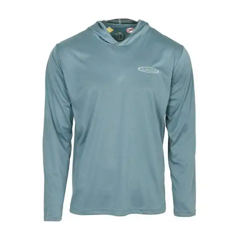 Bamboo Bug & UV Hoodie - Stone Blue