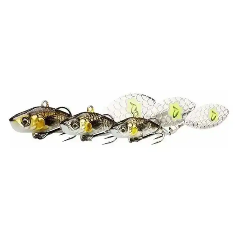 3D Sticklebait Tail Spin - 6,5 cm - Black Red