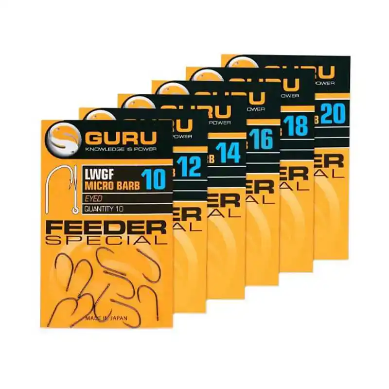 LWG Feeder Special Eyed Hooks - Barbed - Haken: 10