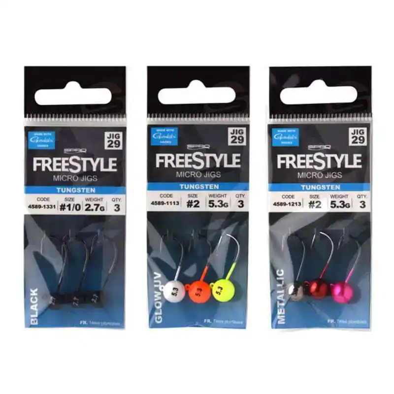 Freestyle Tungsten Micro Jigs - Haken: 1 - 3,5 Gramm - Black