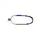 Hackle Clamp Dark Blue