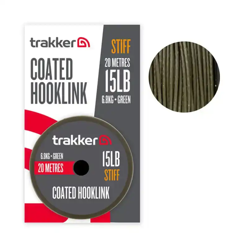 Stiff Coated Hooklink - 15 lb - 6,8 kg - 20 m