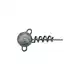 Corkscrew Round Jig Heads - 10 Gramm