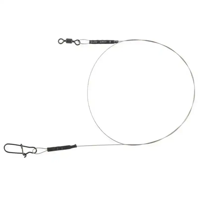 Matt Black Leader 1x19 Wire Leader - 15 lb - 20 cm