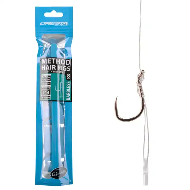 Easy Stop Method Hair Rigs - Barbless - Haken: 10 - 0,26 mm