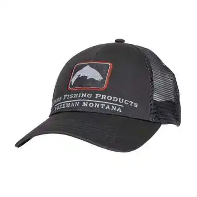 Trout Icon Trucker Cap - Simms Orange