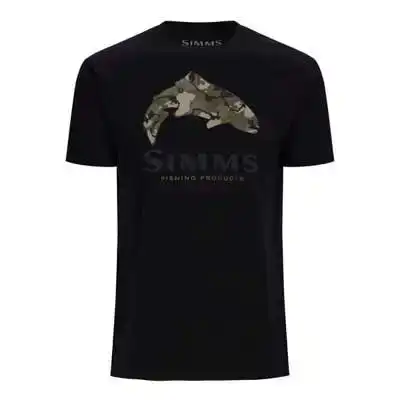 Trout Regiment Camo Fill T-Shirt - Größe: XL - Black