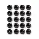 Slotted Tungsten Beads - 2 mm - Black