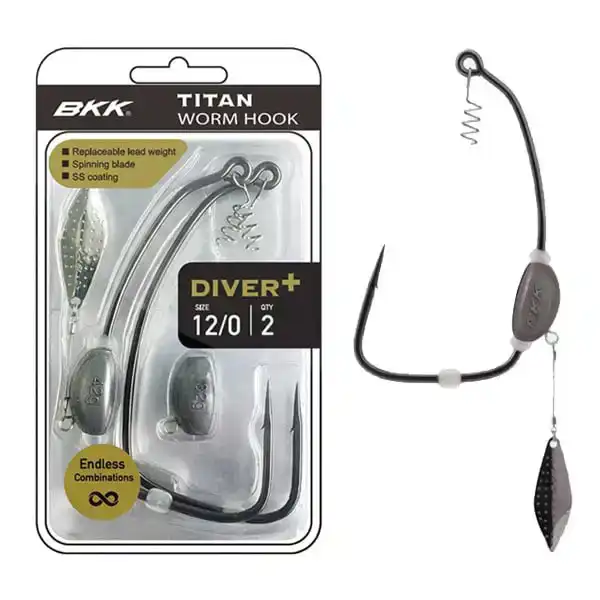 Titan Diver+ Worm Hook - Haken: 16/0 - 24/32 Gramm