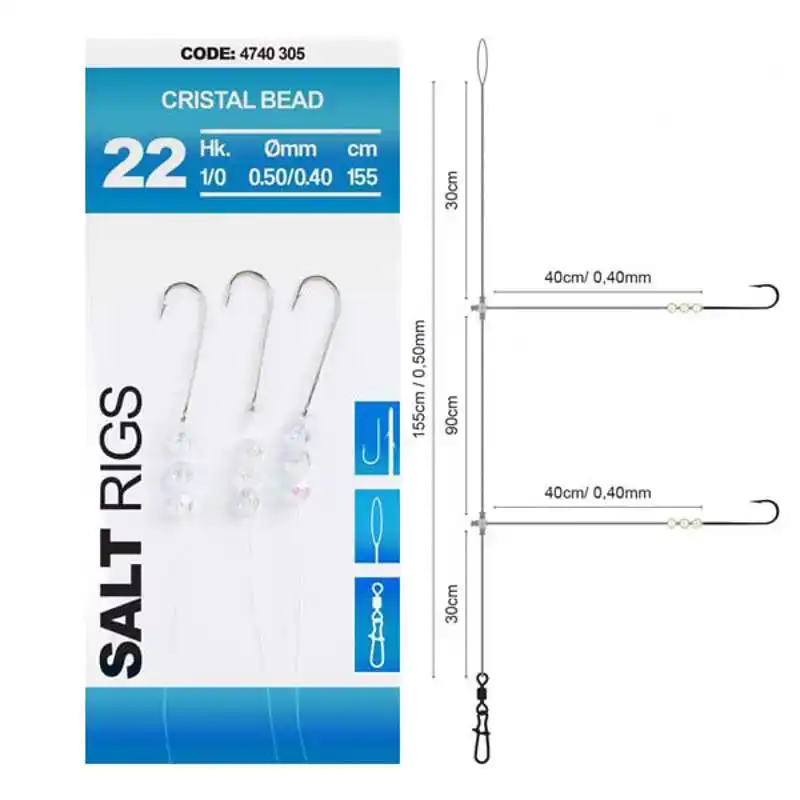 Cristal Bead - Salt Rig 22 - Haken: 1