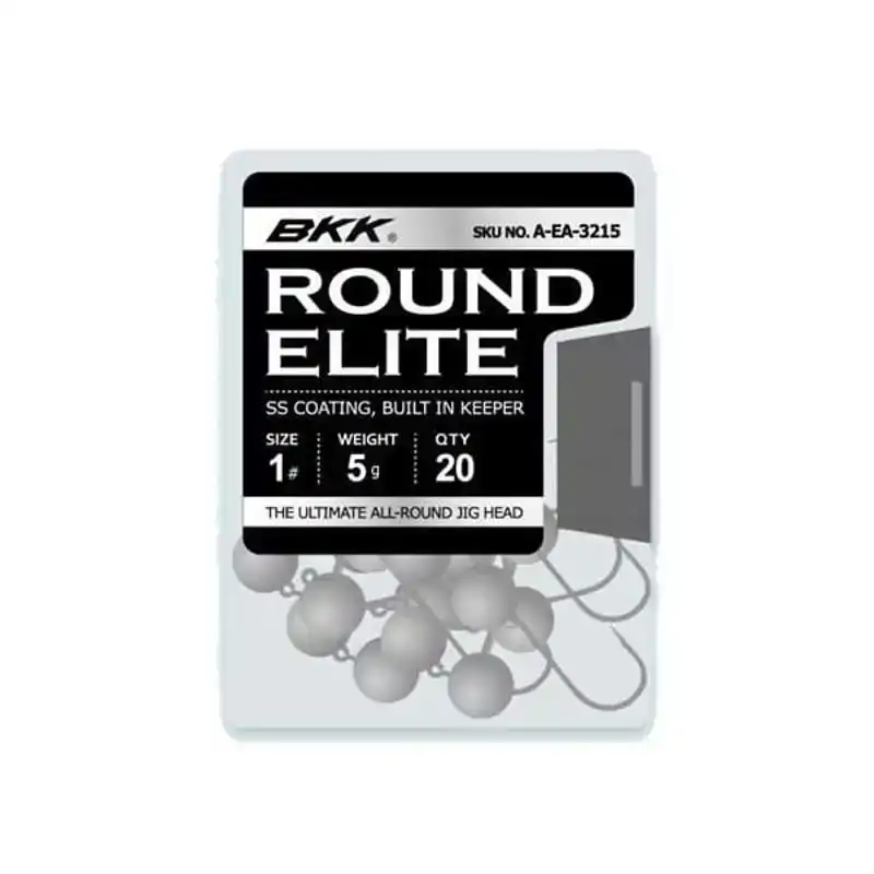 Round Elite Jighead - Bulk Packung - Haken: 3/0 - 15 Gramm