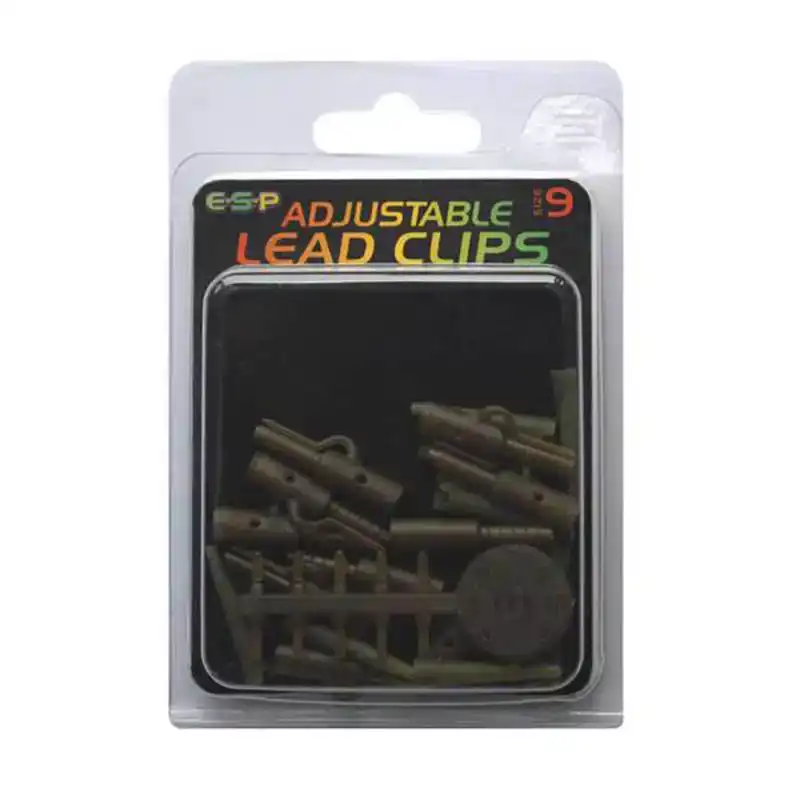 Adjustable Lead Clips - Camo Brown
