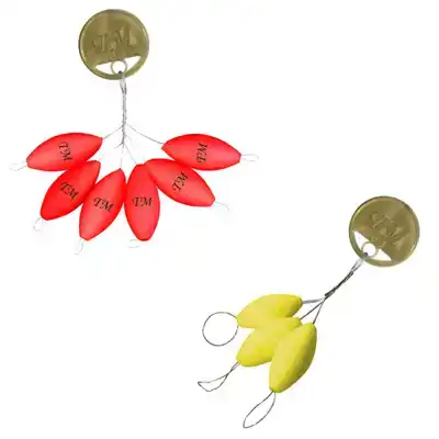 Trout Master Pilot Floats - Red - 10 x 20 mm