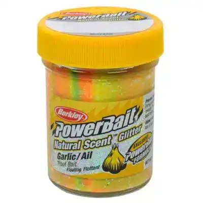 Powerbait Natural Glitter Trout Bait - Salmon Egg - Rainbow