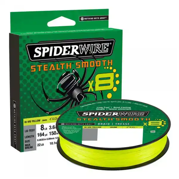 Stealth Smooth 8 Hi-Vis Yellow - 0,11 mm - 10,3 kg - 150 m