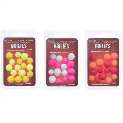 Artificial Buoyant Boilies - Yellow & Fluoro Yellow