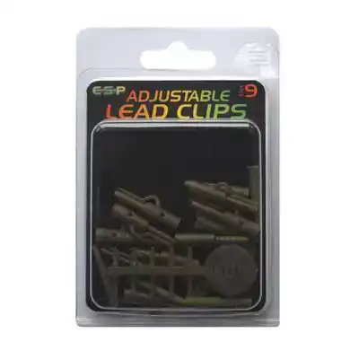 Adjustable Lead Clips - Camo Brown