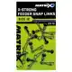 X-Strong Feeder Snap Links - Größe: 10