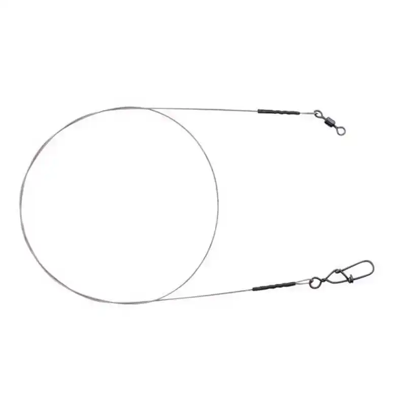 Matt Black Leader 7x7 Wire - 33 lb - 25 cm