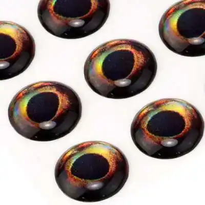 3D Epoxy Fish Eyes - 6 mm - Perch