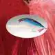 Strung Rooster Saddles Long - Red/Wht