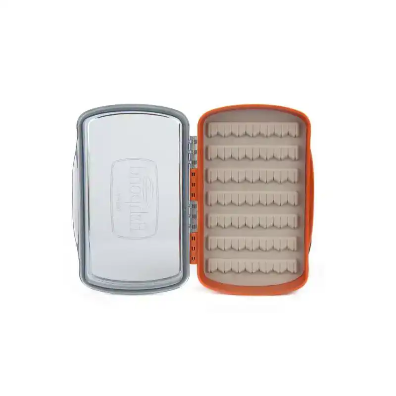 Tacky Pescador Fly Box - Small - Clear - Burnt Orange 