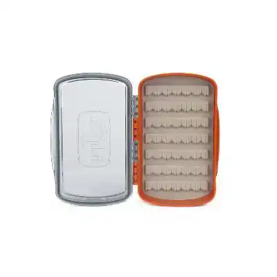 Tacky Pescador Fly Box - Small - Clear - Burnt Orange