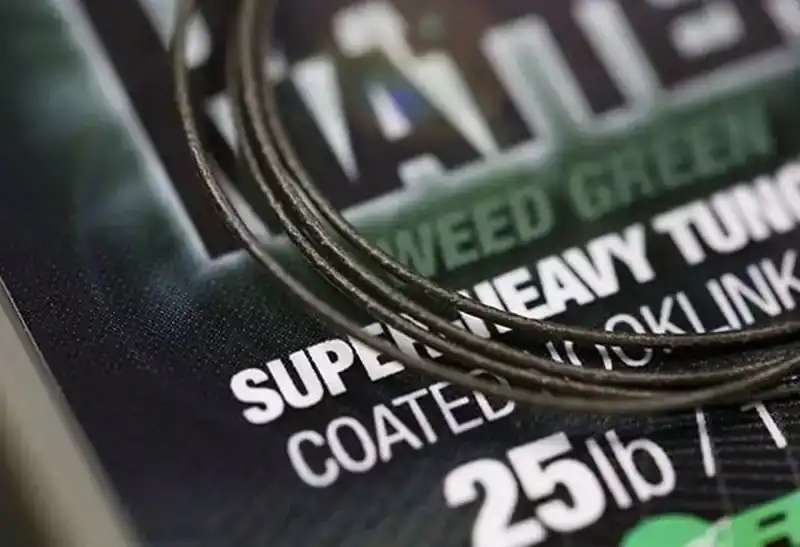 Dark Matter Tungsten Coated Hooklink - 18 lb - Gravel Brown