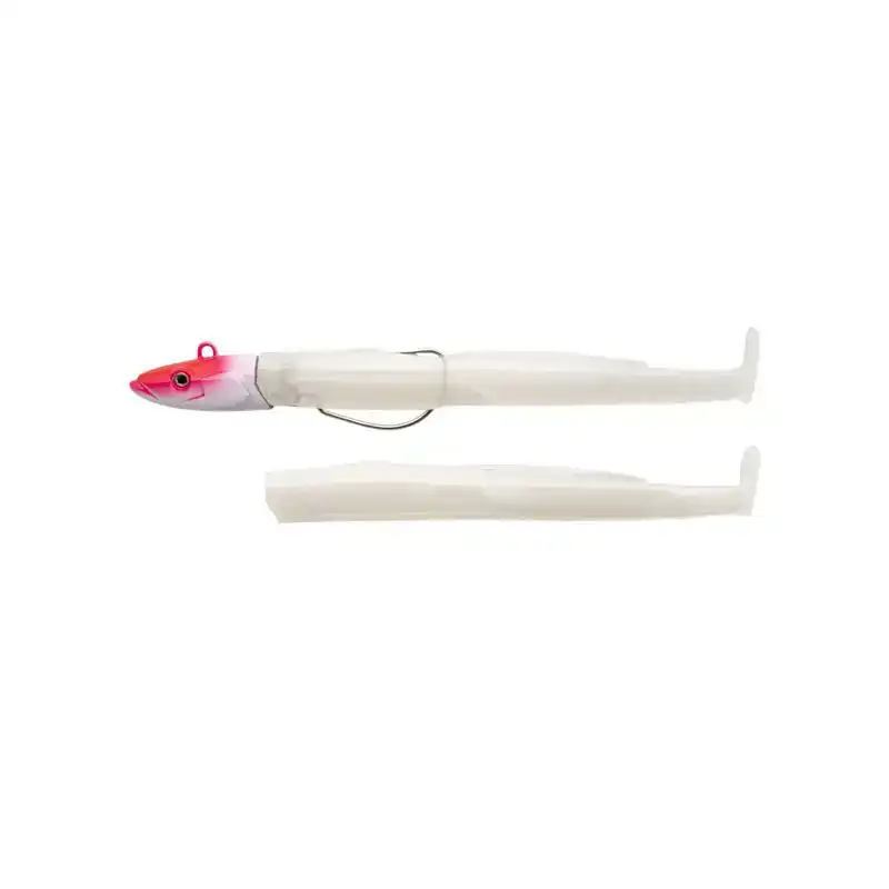 Black Eel Offshore Combo - No. 2 (110) - 15 Gramm - White Coco / Red Head