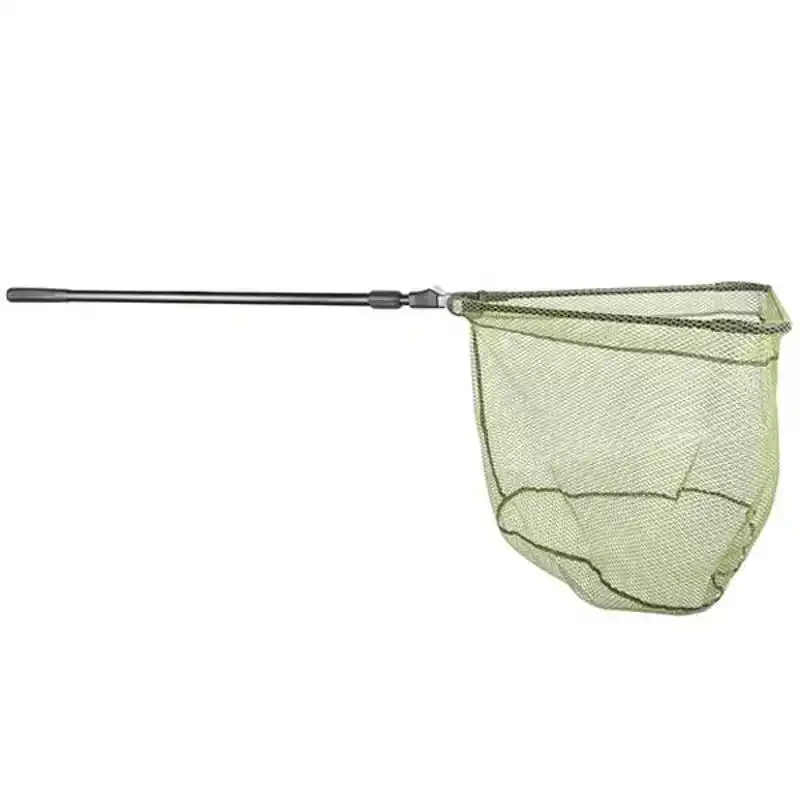 Folding Landing Net Rubber Dip - Stiel: 2 m - Netz: 60 x 60 cm - Stiel: 2 m - Netz: 60 x 60 cm