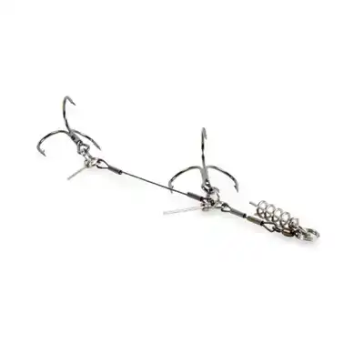 Titanium 7 Strand Tandem Stinger Rig - Haken: 2/0 - 75 lb