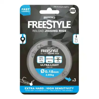Freestyle Reload Jigging Rigs - 0.18 mm - 68 cm
