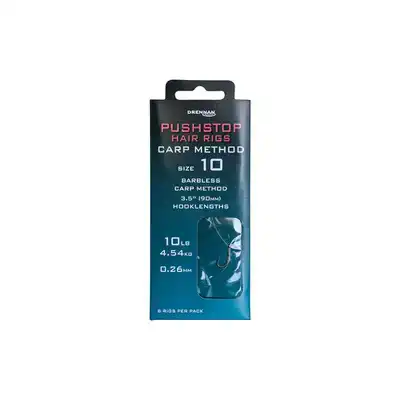 Pushstop Carp Method Hair Rigs - Barbless