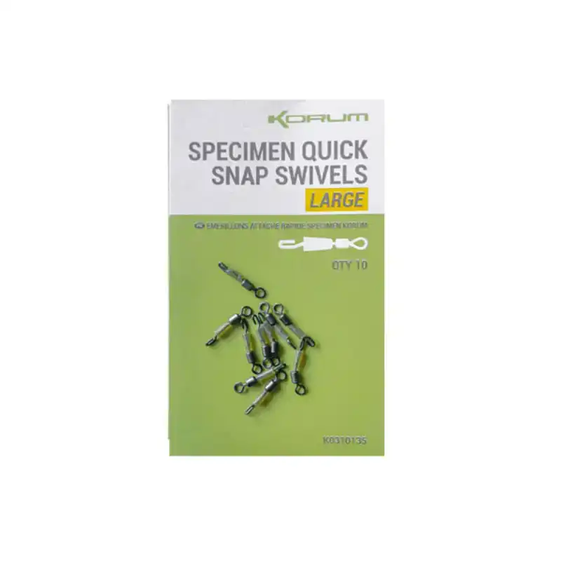 Specimen Quick Snap Swivels - Large - 28 kg
