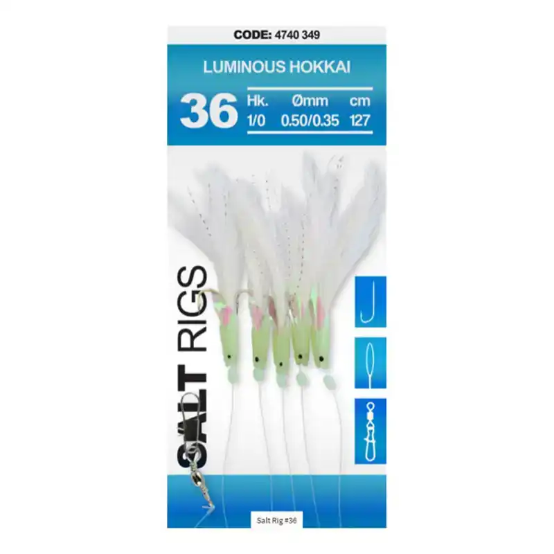 Luminous Hokkai - Salt Rig 36 - Haken: 1/0