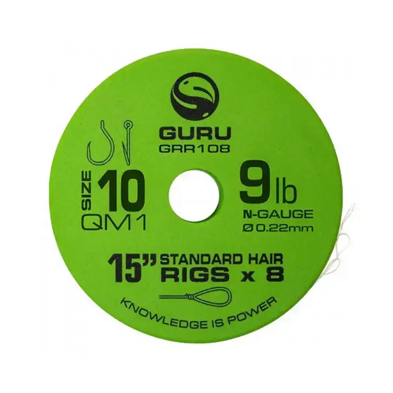 QM1 Standard Hair Rigs - Haken: 10 - 0,19 mm